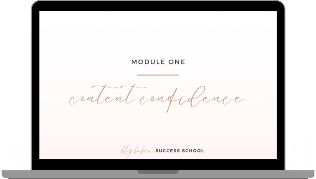 module one content confidence